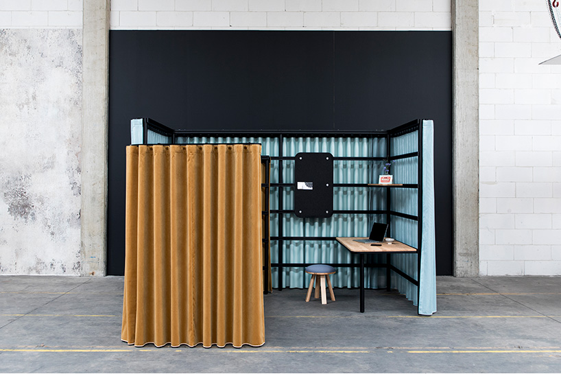 orgatec 2018: alain gilles designs modular acoustic system for buzzispace