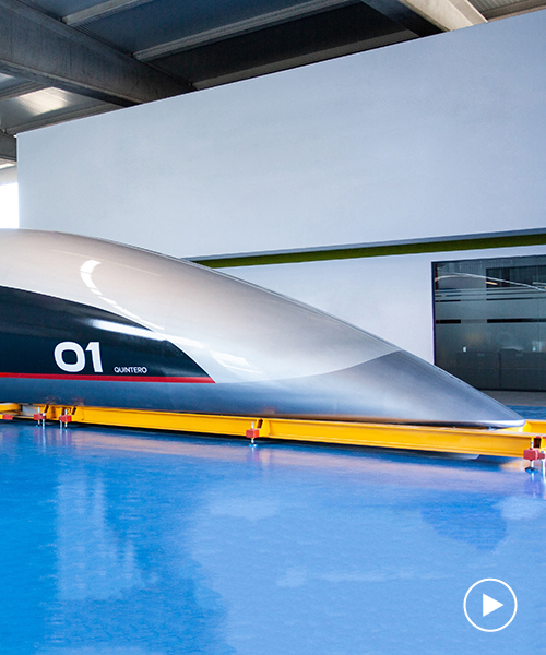 priestmangoode reveals full-scale hyperloop passenger capsule capable of reaching 760mph