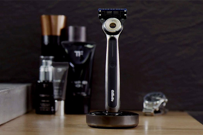 gilette's heated razor creates the comfort of a hot towel with every stroke gilettelabs