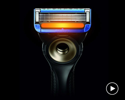 gillette's heated razor creates the comfort of a hot towel with every stroke