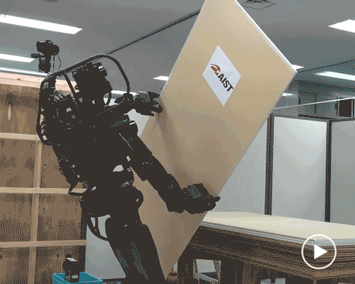 humanoid construction robot HRP-5P is capable of installing walls and handling screwdrivers