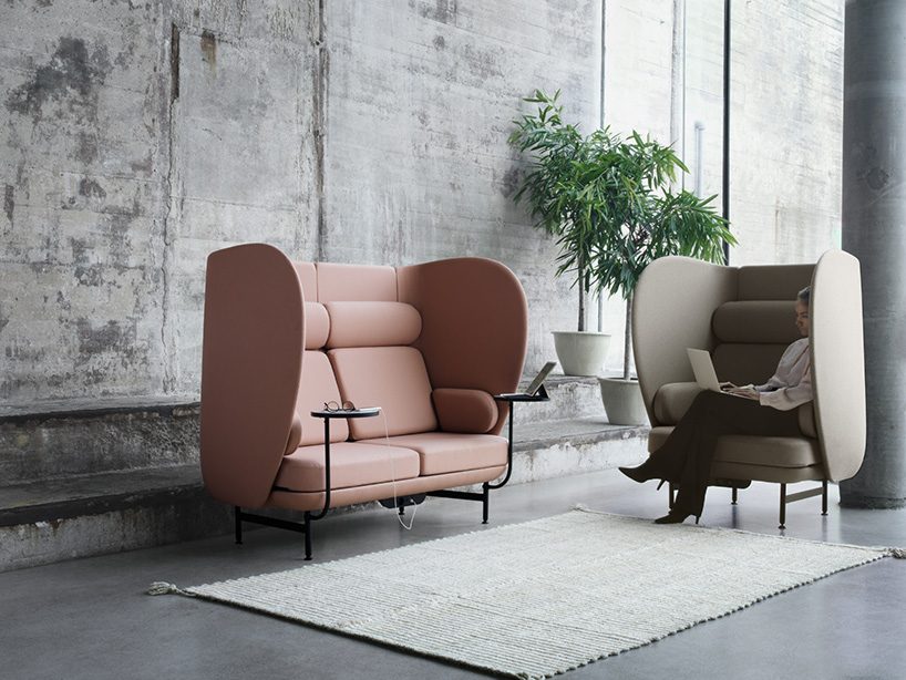 Jaime Hayon Designs Plenum A Curvy High Back Sofa System For The Republic Of Fritz Hansen