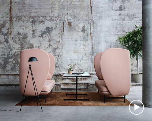 jaime hayon designs plenum, a curvy high-back sofa system for the republic of fritz hansen