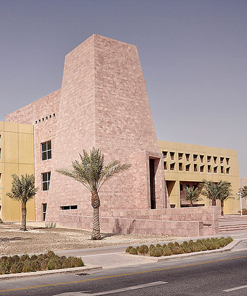 LEGORRETA completes engineering college in doha with pastel-hued geometric façades