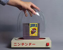 love hultén creates bell-jar inspired console in ultimate nintendo shrine