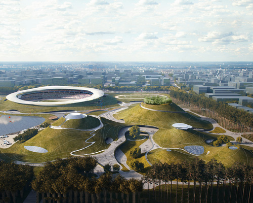 MAD architects begins construction on vast sports campus in quzhou, china