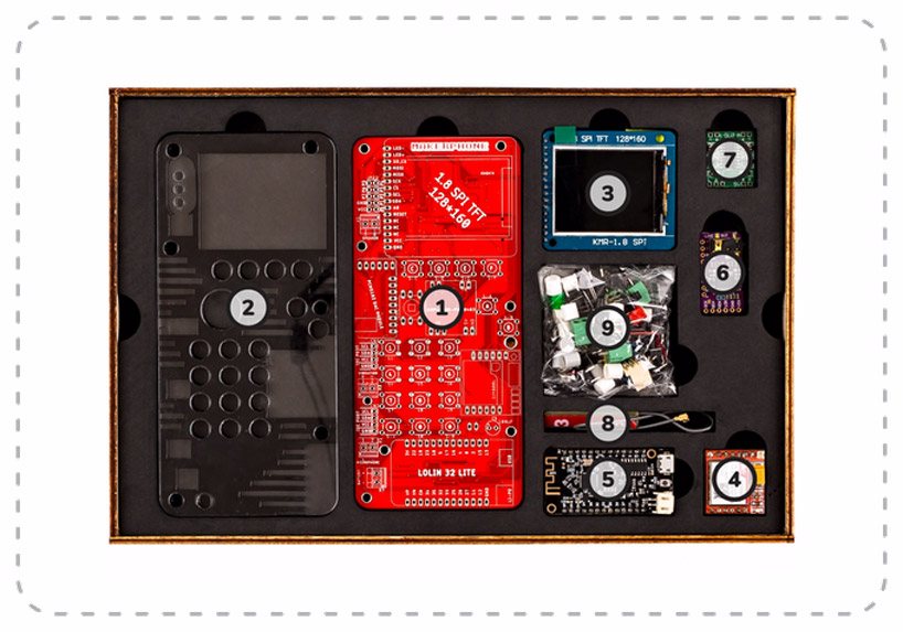 DIY Rotary Cell Phone Kit with E-Paper, OLED Displays For Sale