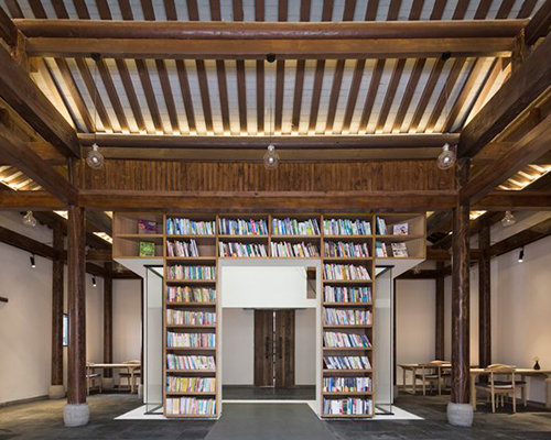 mix architects transforms old chinese country house into library and teahouse