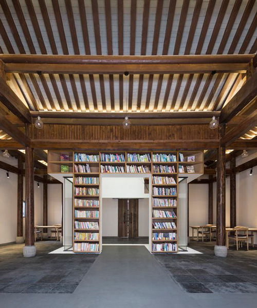 mix architects transforms old chinese country house into library and teahouse