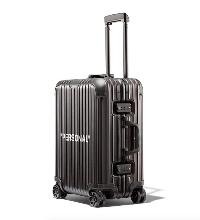 Off White and Rimowa Transparent Carry-On Valise in Black