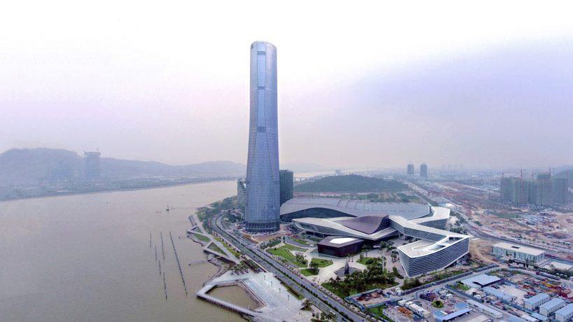 RMJM completes the construction of a 68-story skyscraper in zhuhai, china