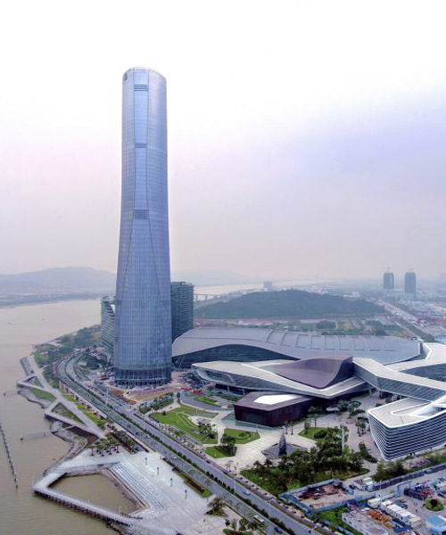 RMJM completes the construction of a 68-story skyscraper in zhuhai, china