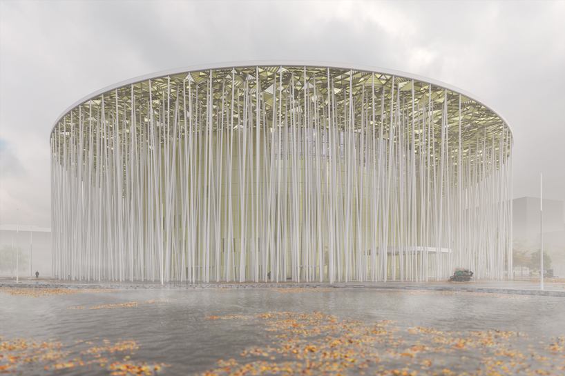 steven chilton architects bamboo-inspired wuxi taihu show theater