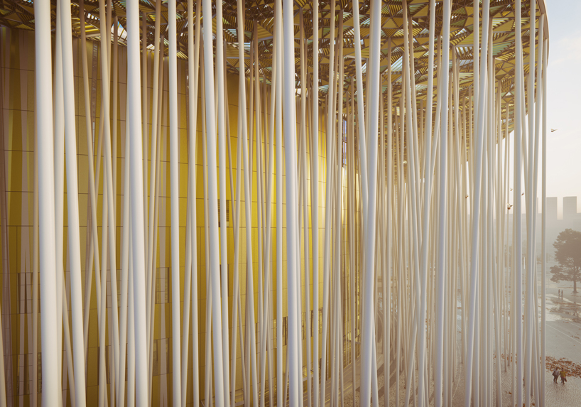 steven chilton architects bamboo-inspired wuxi taihu show theater