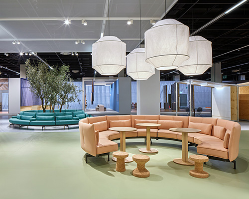 VITRA work at orgatec 2018 blends boundaries of office and public spaces