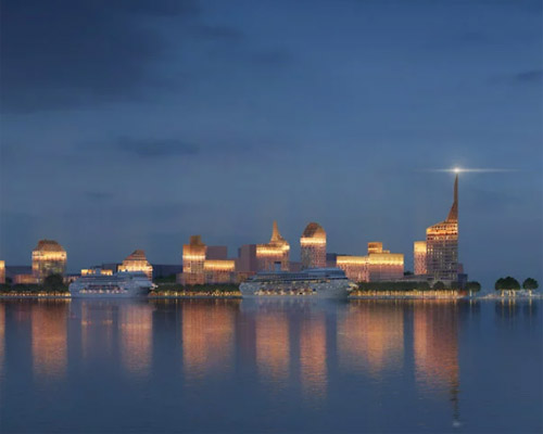 KCAP + orange develop a golden-top mixed-use complex in st. petersburg