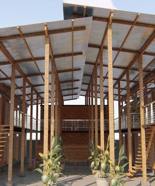 CUBO is a system of modular bamboo homes that respond to manila's housing crisis