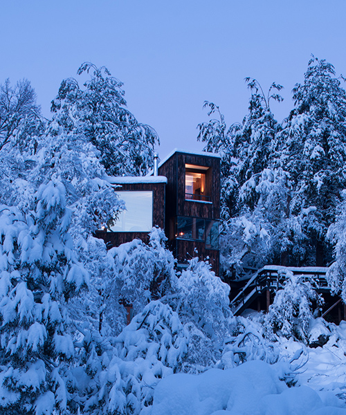 DRAA's la dacha refuge overlooks the vast landscape of the chilean andes