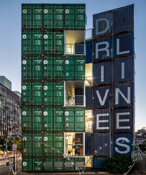 LOT-EK uses 140 shipping containers to build residential community in johannesburg