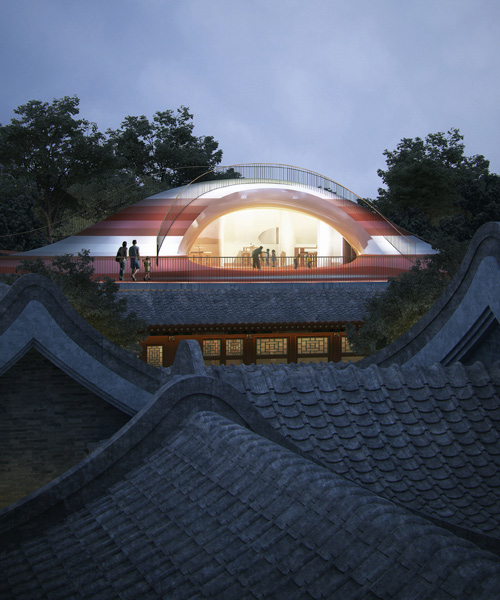 MAD architects to turn traditional chinese courtyard into kindergarten with floating roof