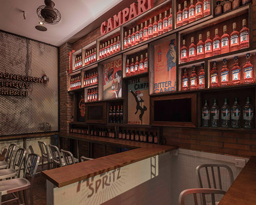 ALL design studio completes 'atelier' bar in shanghai inspired by craftsmanship
