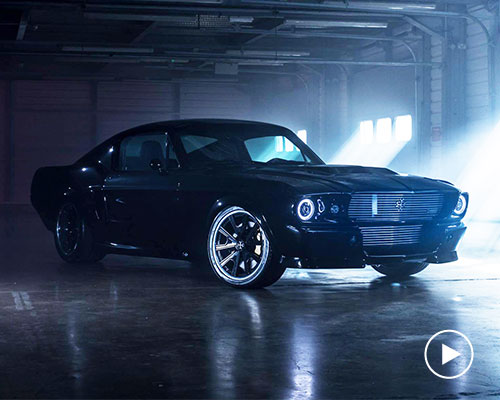 an all-electric version of the classic 1960's mustang is in production