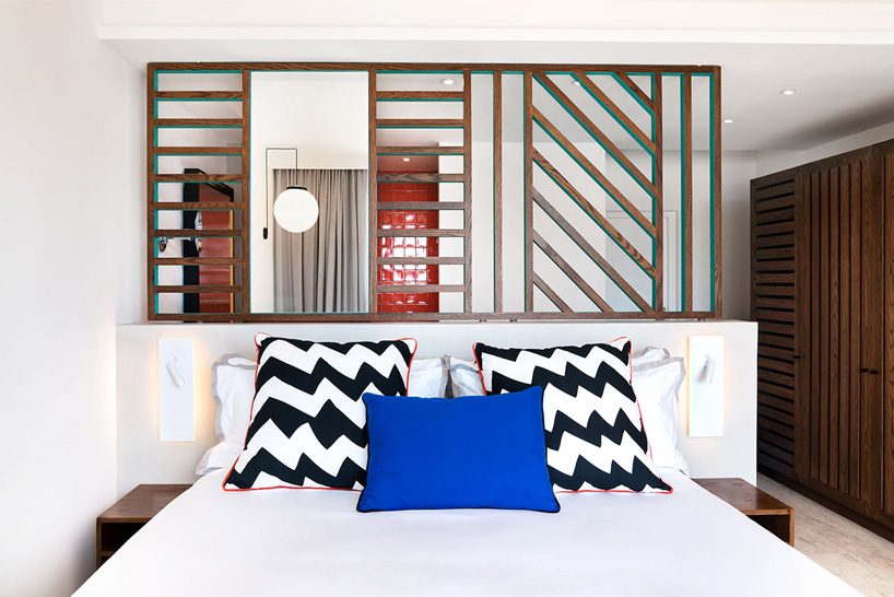 camille walala blends bold graphics with local culture at SALT of palmar hotel in mauritius