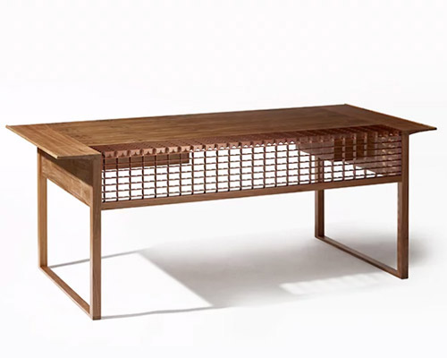 choi joon woo upgrades furniture with traditional korean tiles