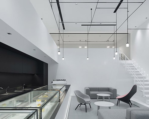 minimalist interior of this patisserie in fuzhou highlights the importance of desserts