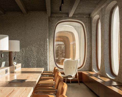fosbury & sons transforms modernist masterpiece into co-working office in brussels