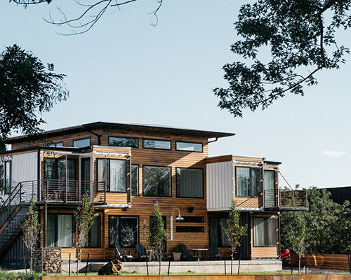colorado firefighter assembles nine shipping containers into a family home in denver