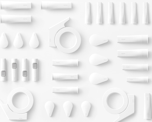 nendo applies its signature refined subtlety to series of japanese adhesive products