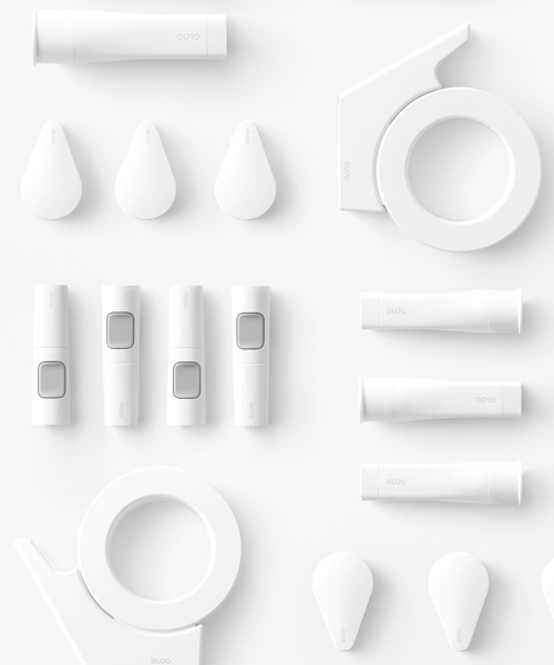nendo applies its signature refined subtlety to series of japanese adhesive products