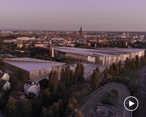 kengo kuma wins competition to build wooden exhibition venue in strasbourg