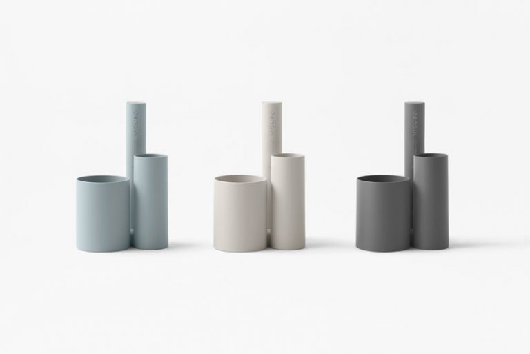 nendo designs mobile battery that is charged by hand using a swinging ...
