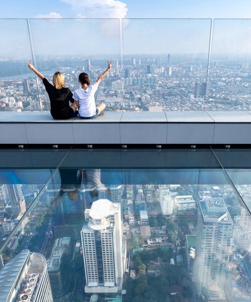 the observation deck of MahaNakhon by ole scheeren opens to the public in bangkok