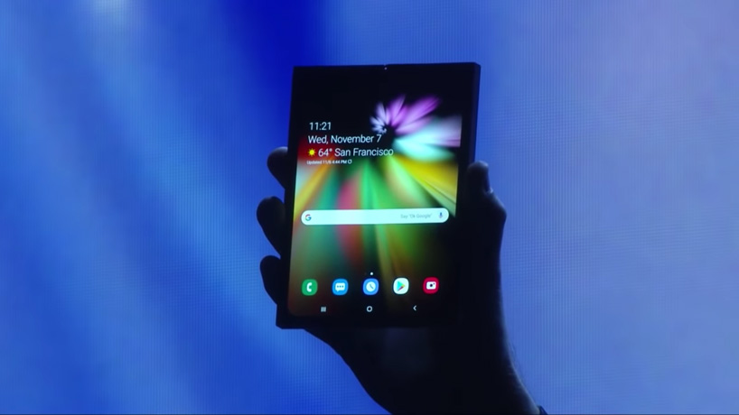 samsung unveils foldable smartphone with 'infinity flex display'
