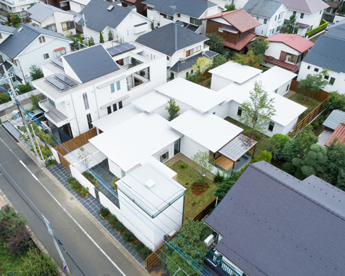 mount fuji architects studio uses CLT wood for prefab housing in japan