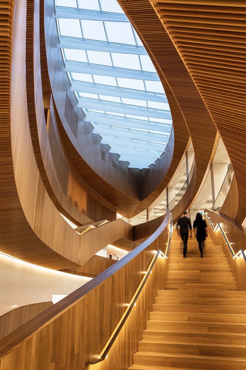 snøhetta and dialog's new central library in calgary incorporates a