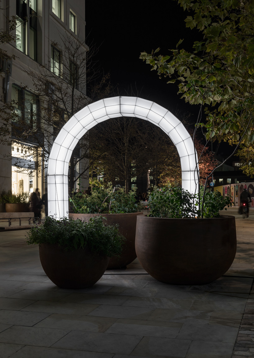 studio mieke meijer decks london's coal drops yard with giant sculptural lights