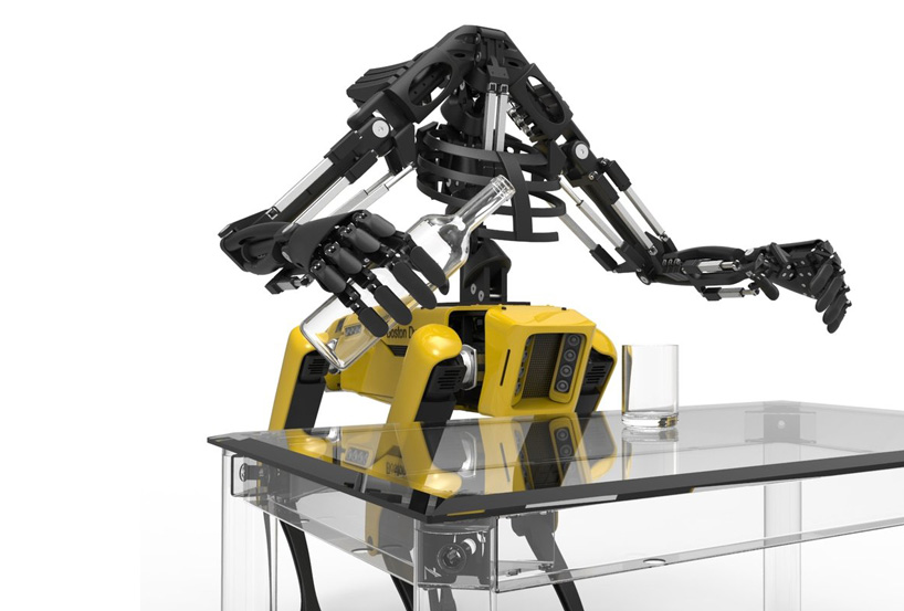 spotmini the robot dog has a pair of 3D printed bionic arms now