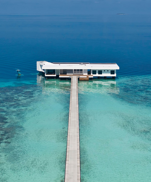 world's first underwater hotel villa opens beneath the indian ocean