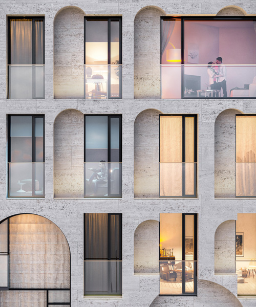 kleinewelt architekten's mixed-use development in moscow draws from italian palazzos