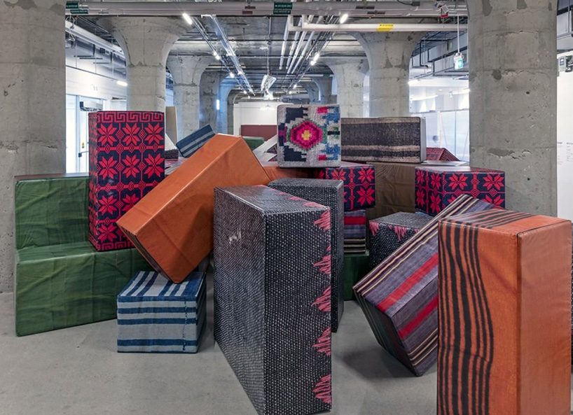 andreas angelidakis installs 74 reconfigurable foam modules at toronto's MOCA