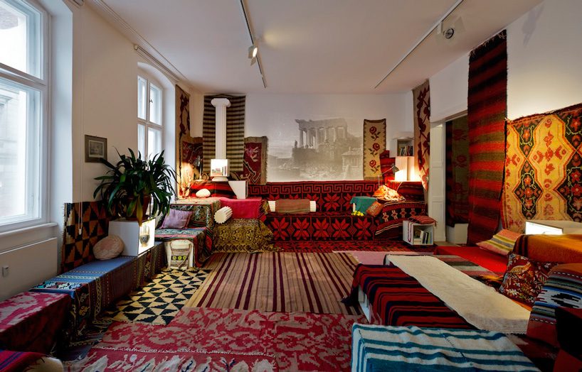 andreas angelidakis installs 74 reconfigurable foam modules at toronto's MOCA