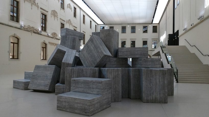 andreas angelidakis installs 74 reconfigurable foam modules at toronto's MOCA