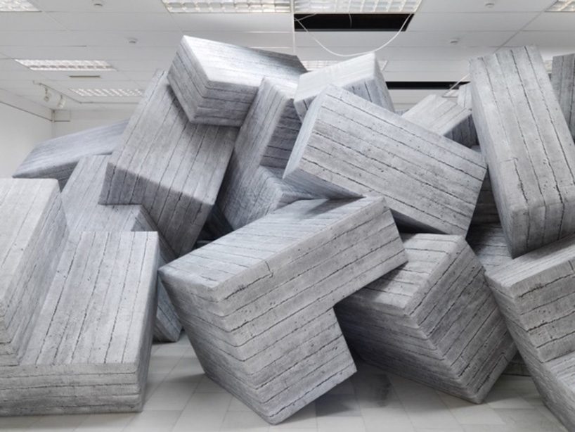 andreas angelidakis installs 74 reconfigurable foam modules at toronto's MOCA