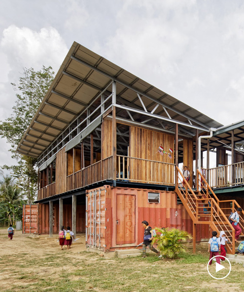 architecture brio + billionBricks build elevated school in malaysia for marginalized children