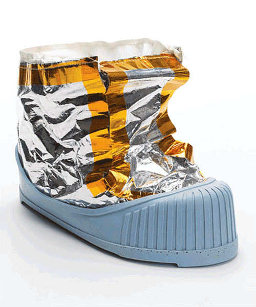 spacewear is the new haute couture: a boot that almost went to the moon