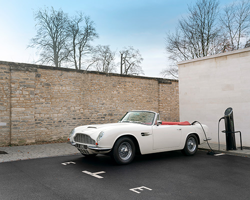 aston martin electrifies classic cars with reversible EV concept